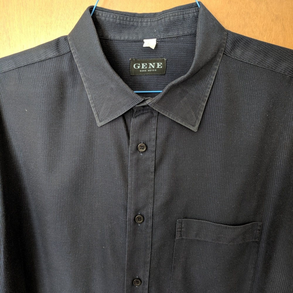 Men's Gene Meyer Button Down Dress Shirt Size 2X